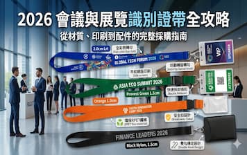 【2026活動籌備】活動識別證與掛繩採購全攻略：材質、尺寸與配件推薦封面圖