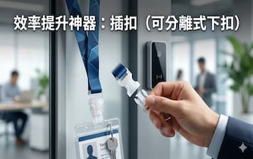插扣是什麼？識別證帶「可分離式設計」讓感應門禁不再卡關封面圖