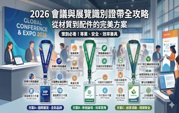 【活動策劃必看】2026 會議與展覽識別證帶全攻略：從材質到配件的完美方案封面圖
