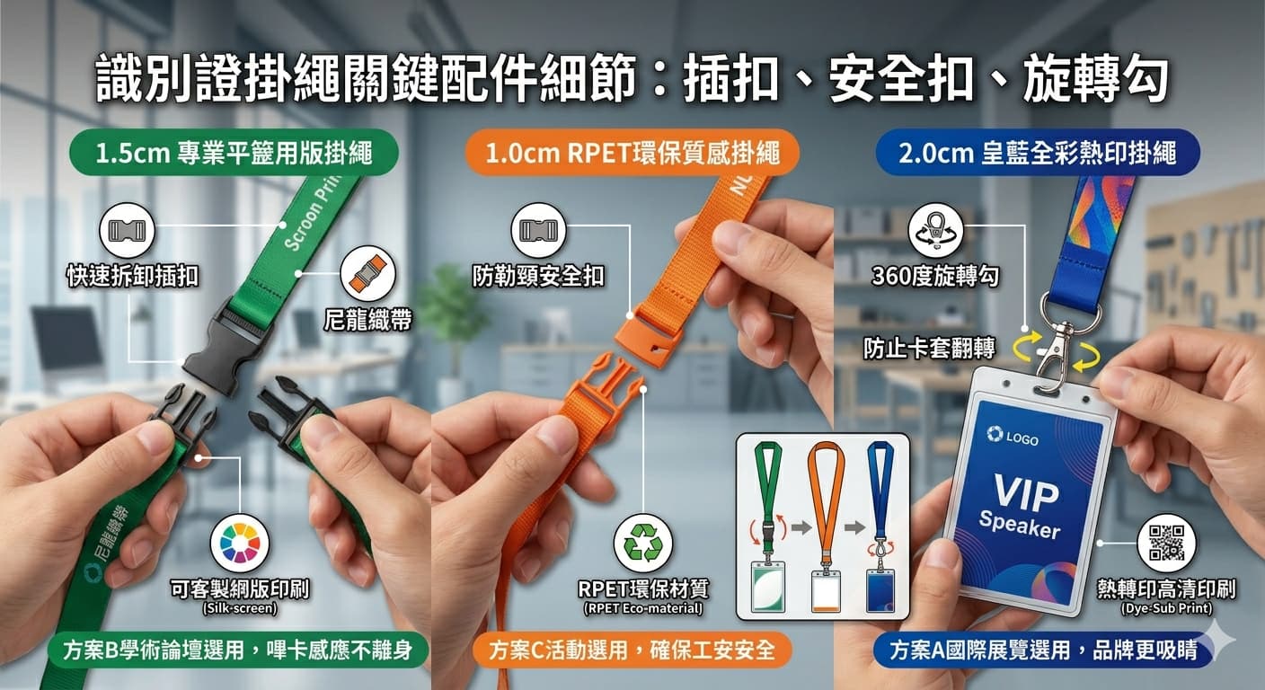 2026會議展覽識別證帶整套方案對比