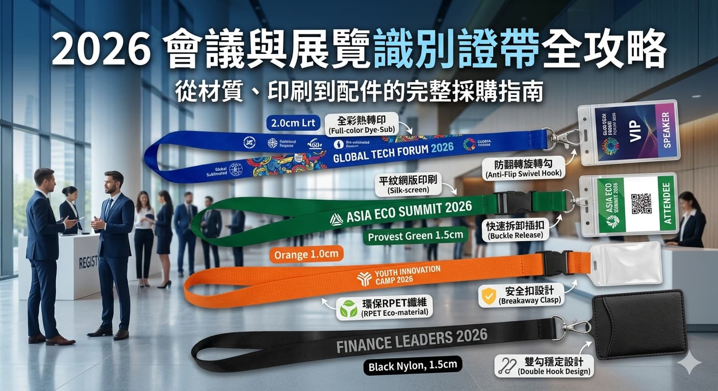 2026 會議與展覽識別證帶全攻略封面